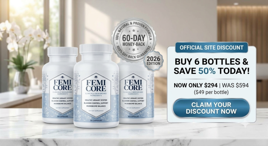 FemiCore 6-Bottle Discount Bundle - 50% Off Official Site Special Offer